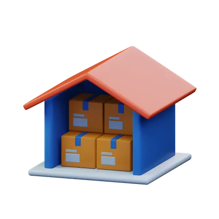 Warehouse  3D Icon