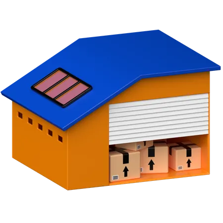 Warehouse  3D Icon