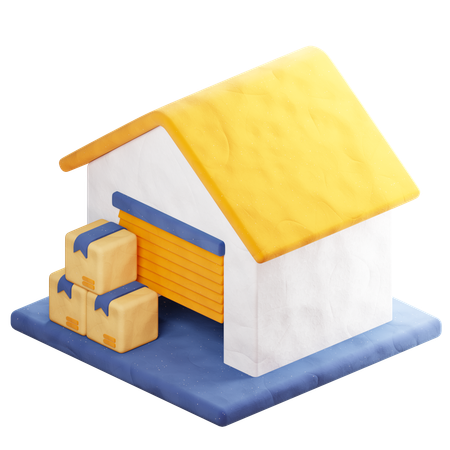 Warehouse  3D Icon