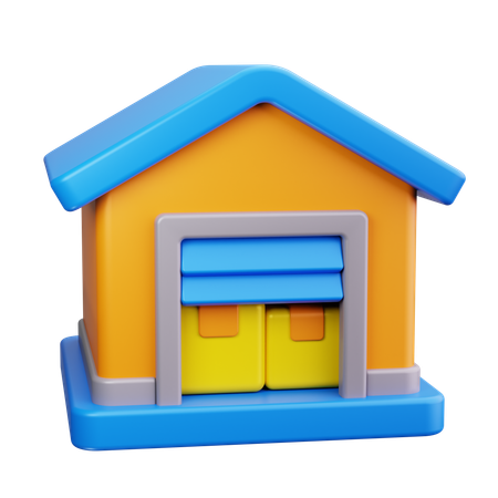 Warehouse  3D Icon