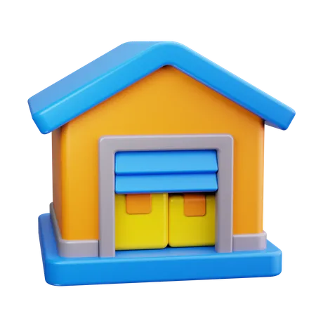 Warehouse  3D Icon