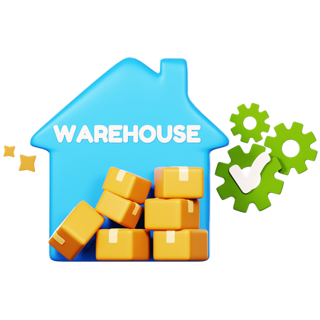 Warehouse  3D Icon