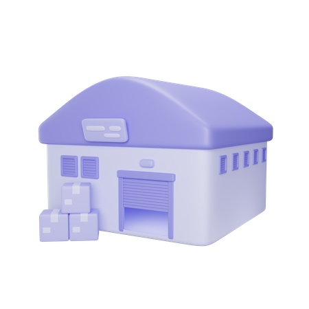 Warehouse  3D Icon