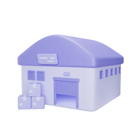 Warehouse  3D Icon