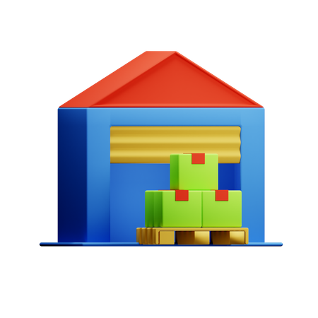 Warehouse  3D Icon