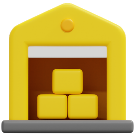 Warehouse  3D Icon