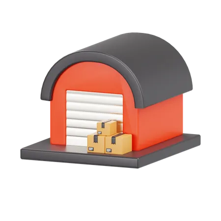 Warehouse  3D Icon