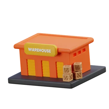 Warehouse  3D Icon