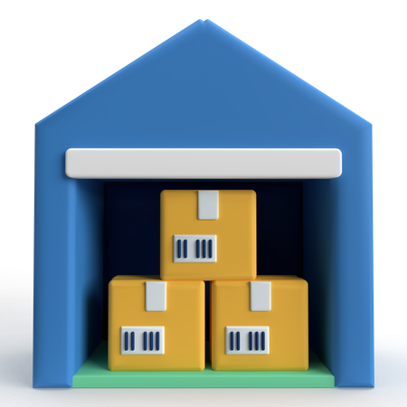 Warehouse  3D Icon