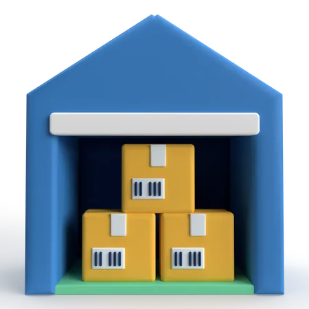 Warehouse  3D Icon