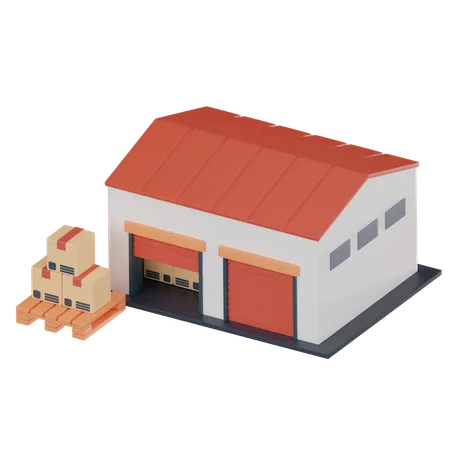 Warehouse  3D Icon