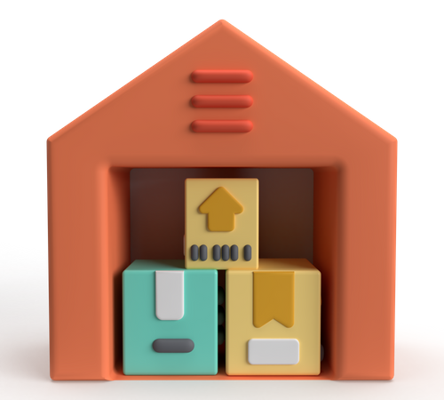 Warehouse  3D Icon