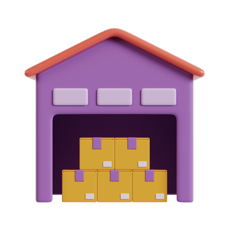 Warehouse  3D Icon