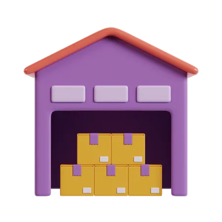 Warehouse  3D Icon