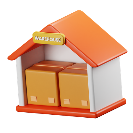 Warehouse  3D Icon