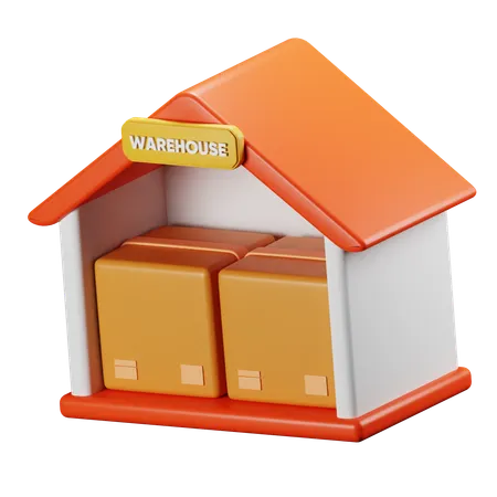 Warehouse  3D Icon