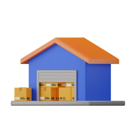 Warehouse  3D Icon