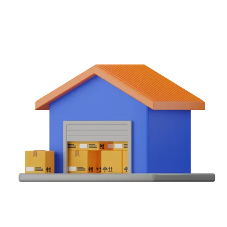 Warehouse  3D Icon