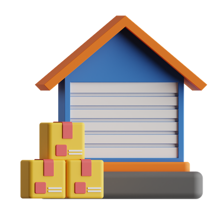 Warehouse  3D Icon