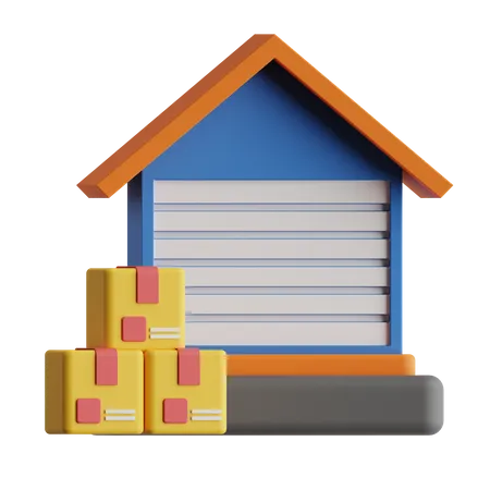 Warehouse  3D Icon