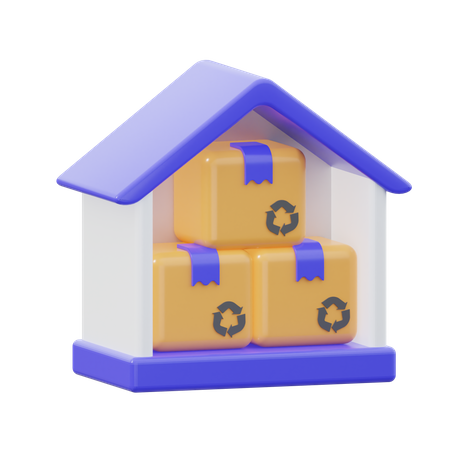 Warehouse  3D Icon