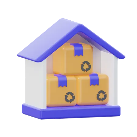 Warehouse  3D Icon