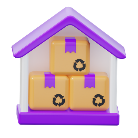 Warehouse  3D Icon