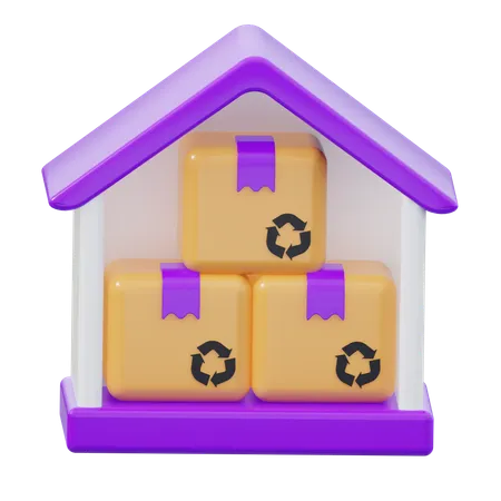 Warehouse  3D Icon