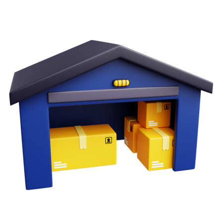 Warehouse  3D Icon