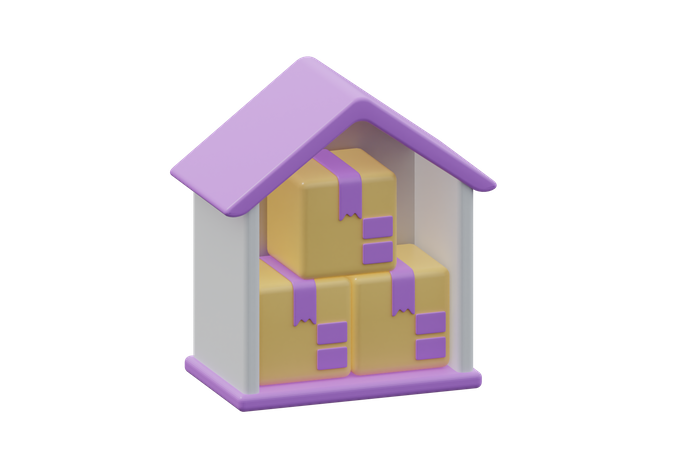 Warehouse  3D Icon