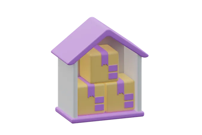 Warehouse  3D Icon