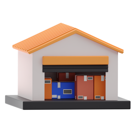 Warehouse  3D Icon