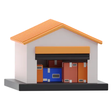 Warehouse  3D Icon