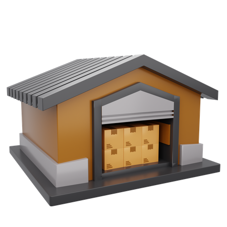 Warehouse  3D Icon