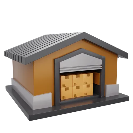 Warehouse  3D Icon