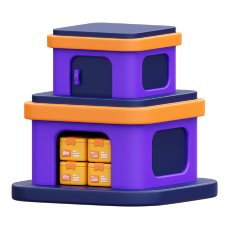 Warehouse  3D Icon