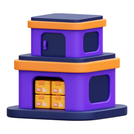 Warehouse  3D Icon