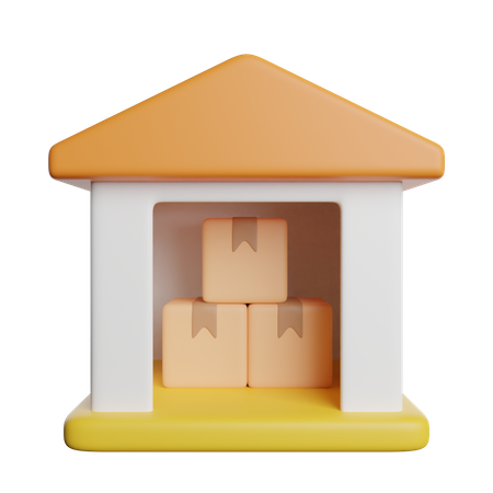 Warehouse  3D Icon