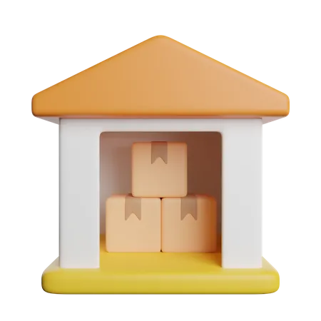 Warehouse  3D Icon