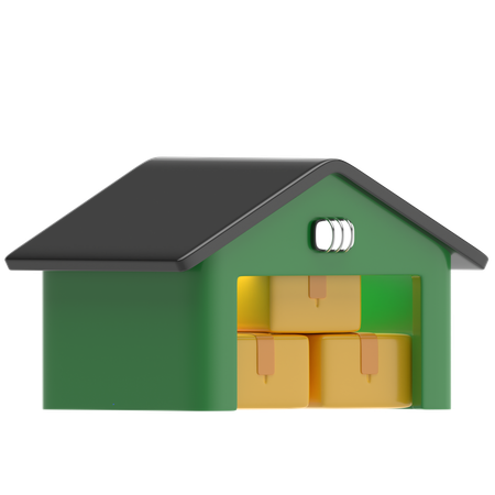 Warehouse  3D Icon