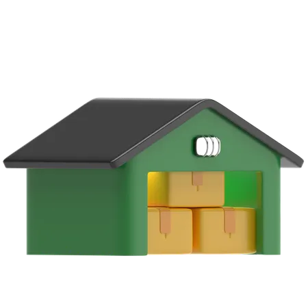 Warehouse  3D Icon