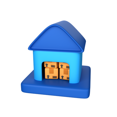 Warehouse  3D Icon