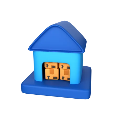 Warehouse  3D Icon