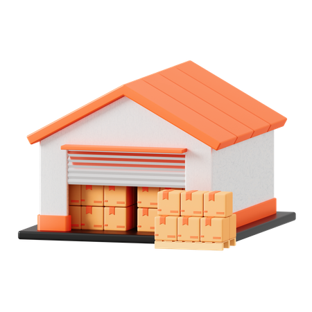 Warehouse  3D Icon