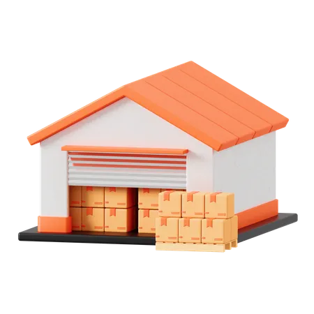 Warehouse  3D Icon