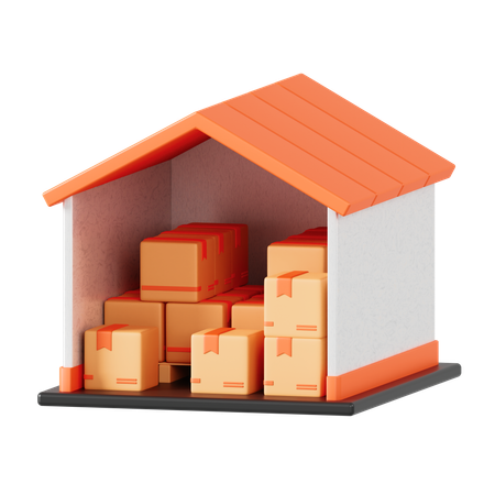 Warehouse  3D Icon