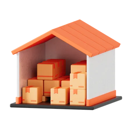 Warehouse  3D Icon