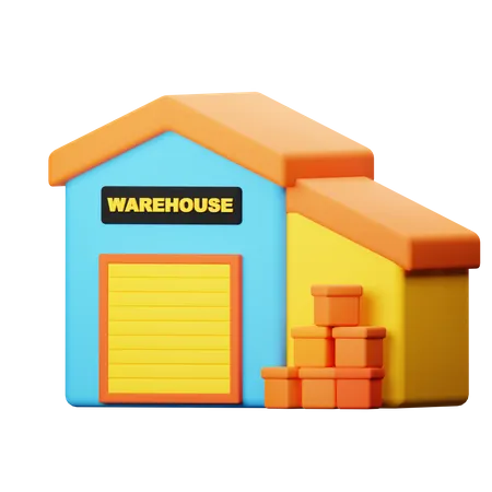 Warehouse  3D Icon