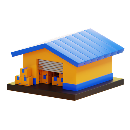 Warehouse  3D Icon