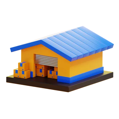 Warehouse  3D Icon